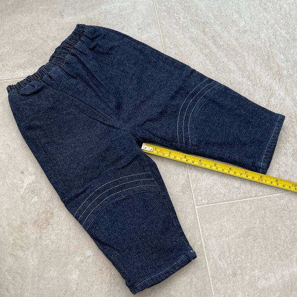 Warm Cozy La Petite Ourse Denim Hooded Jacket & Pants 9 Mos EUC Outfit - Picture 11 of 15